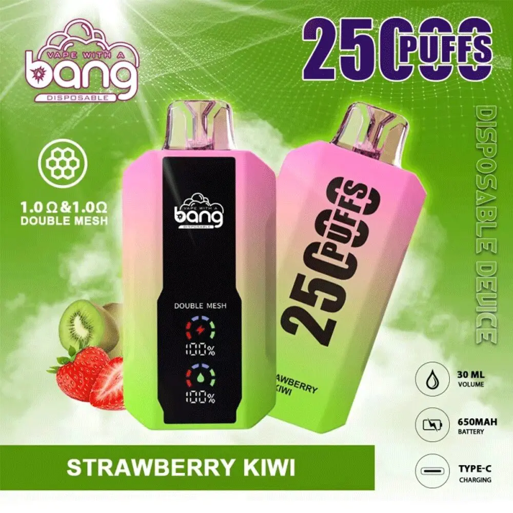 Bang 25000 25k Puffs 0% 2% 3% 5% Nicotine New LED Display Vape Electronic Cigarette Pod - Image 14