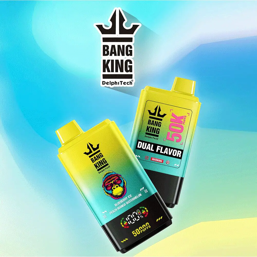 Bang King 50000 50k Puffs 2% 3% 5% Nicotine Double Taste LCD Display Disposable Vape - Image 2