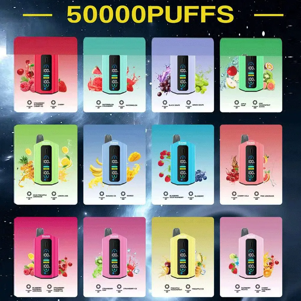 Bang Leader 50000 50K Puffs 2% 3% 5% Nicotine Double Taste LCD Display Disposable Vape - Image 16