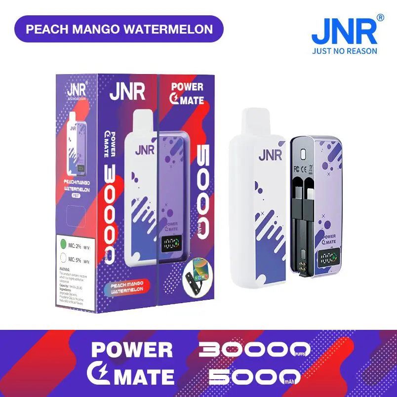 JNR Power Mate 30000 Puffs Smart Screen 5000mAh Power Bank Disposable Vape - Image 15
