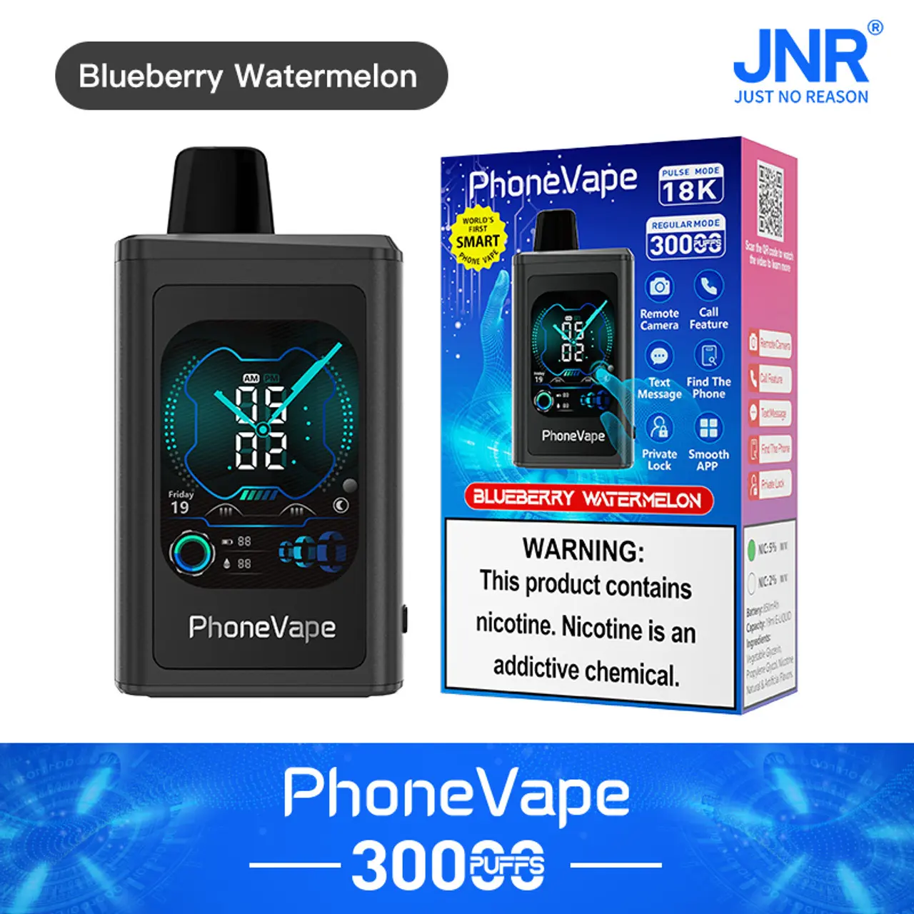 JNR Phone Vape 30000 30K Puffs World's First Smart Disposable Vape - Image 18