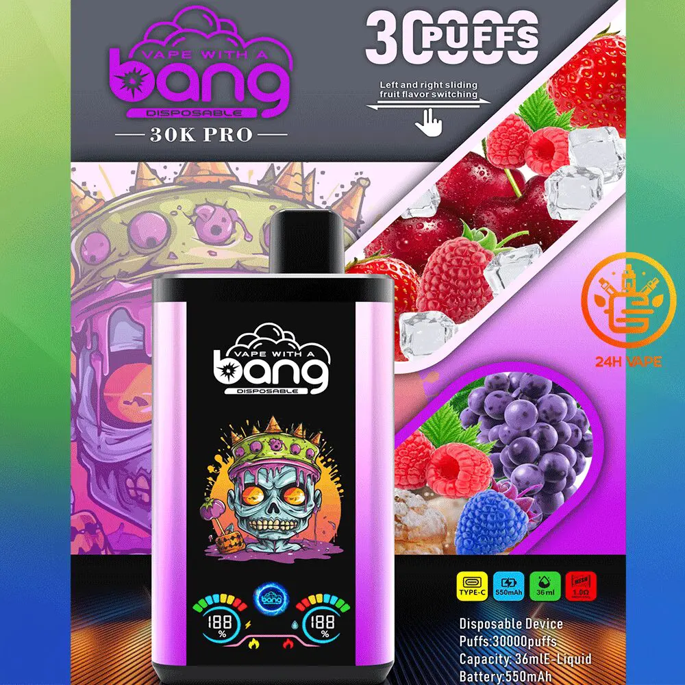 Bang 30K PRO 30000 Puffs Newest Dual Flavor LED Disposable Vape - Image 13