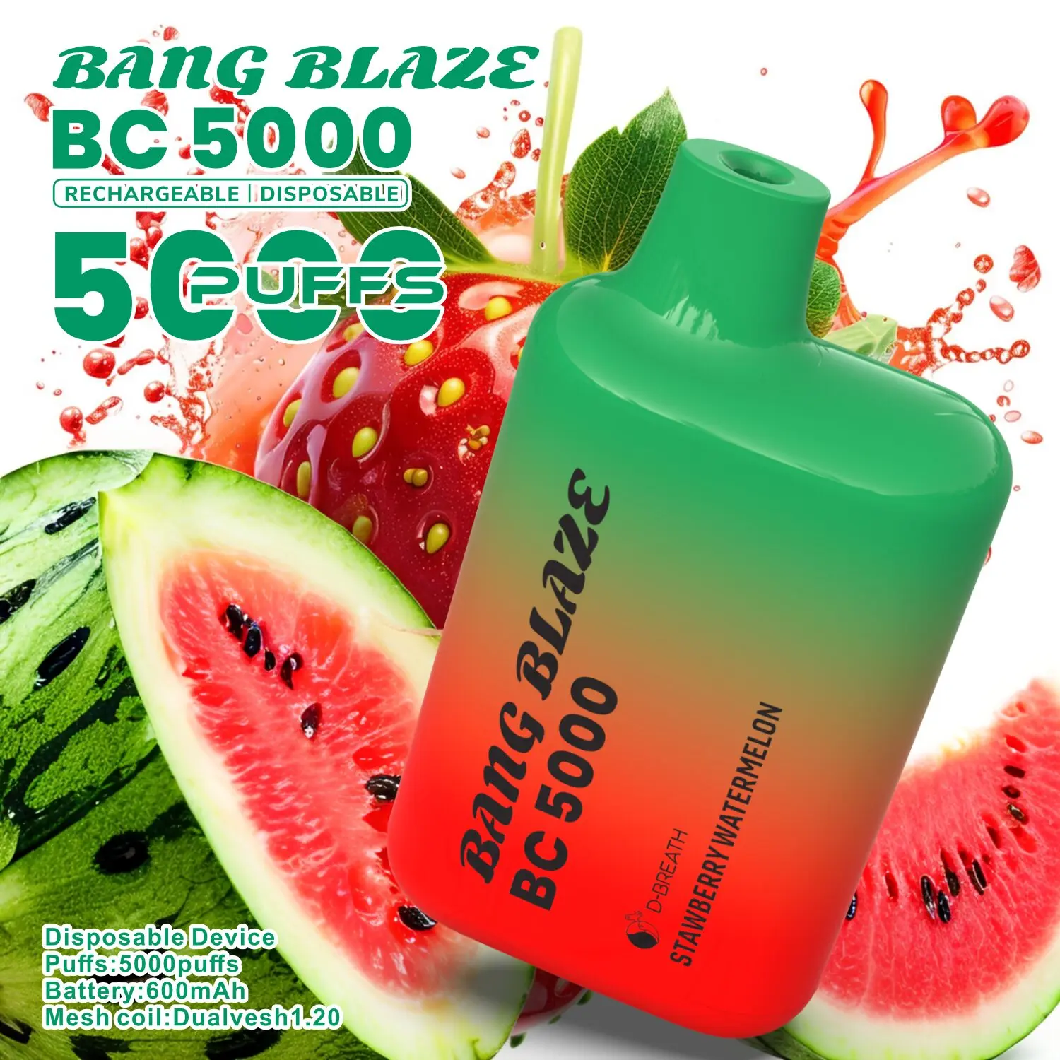Bang Blaze BC5000 5K Puffs 2% 3% 5% Disposable Vape - Image 8