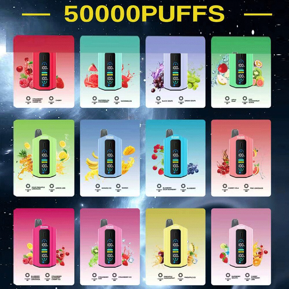 Bang Leader 50000 50K Puffs 2% 3% 5% Nicotine Double Taste LCD Display Disposable Vape - Image 15