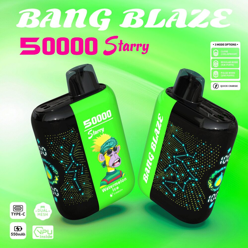 Bang Blaze Starry 50000 50K Puffs Hottest LED Display Disposable Vape - Image 5