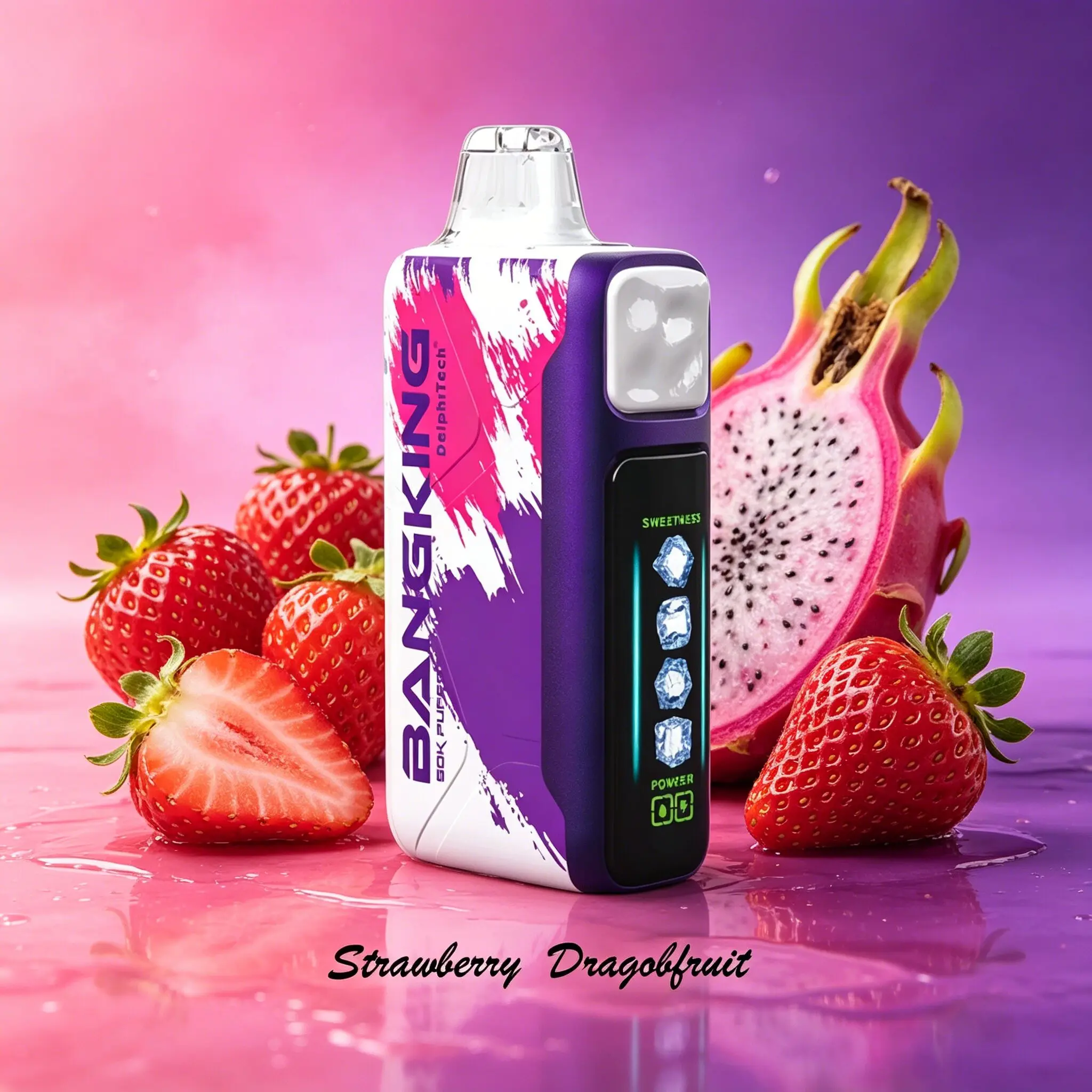 Bang King Ice Cool 60000 60K Puffs Adjustable Ice Level LED Display Disposable Vape Japan warehouse - Image 12