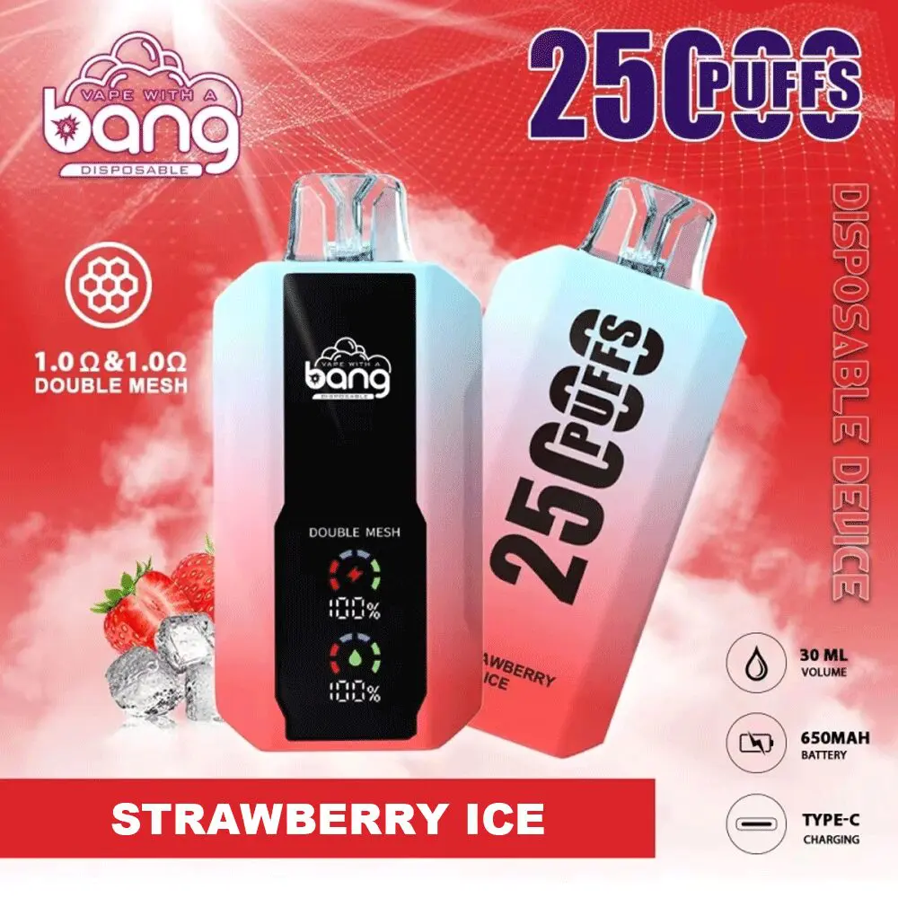 Bang 25000 25k Puffs 0% 2% 3% 5% Nicotine New LED Display Vape Electronic Cigarette Pod - Image 16