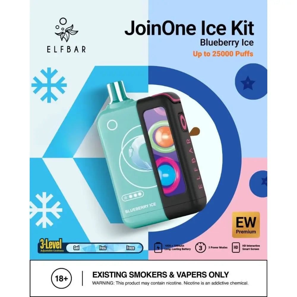 ELFBAR JOIN ONE ICE KIT 25000 PUFFS DISPOSABLE VAPE - Image 10