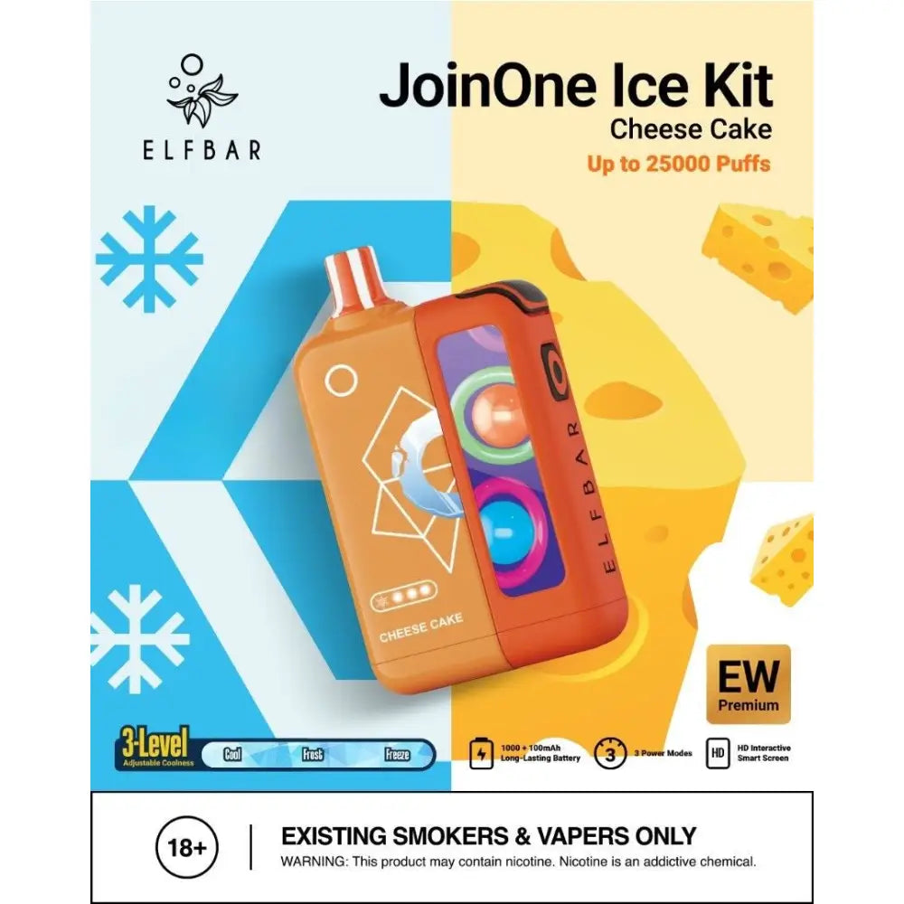 ELFBAR JOIN ONE ICE KIT 25000 PUFFS DISPOSABLE VAPE - Image 5