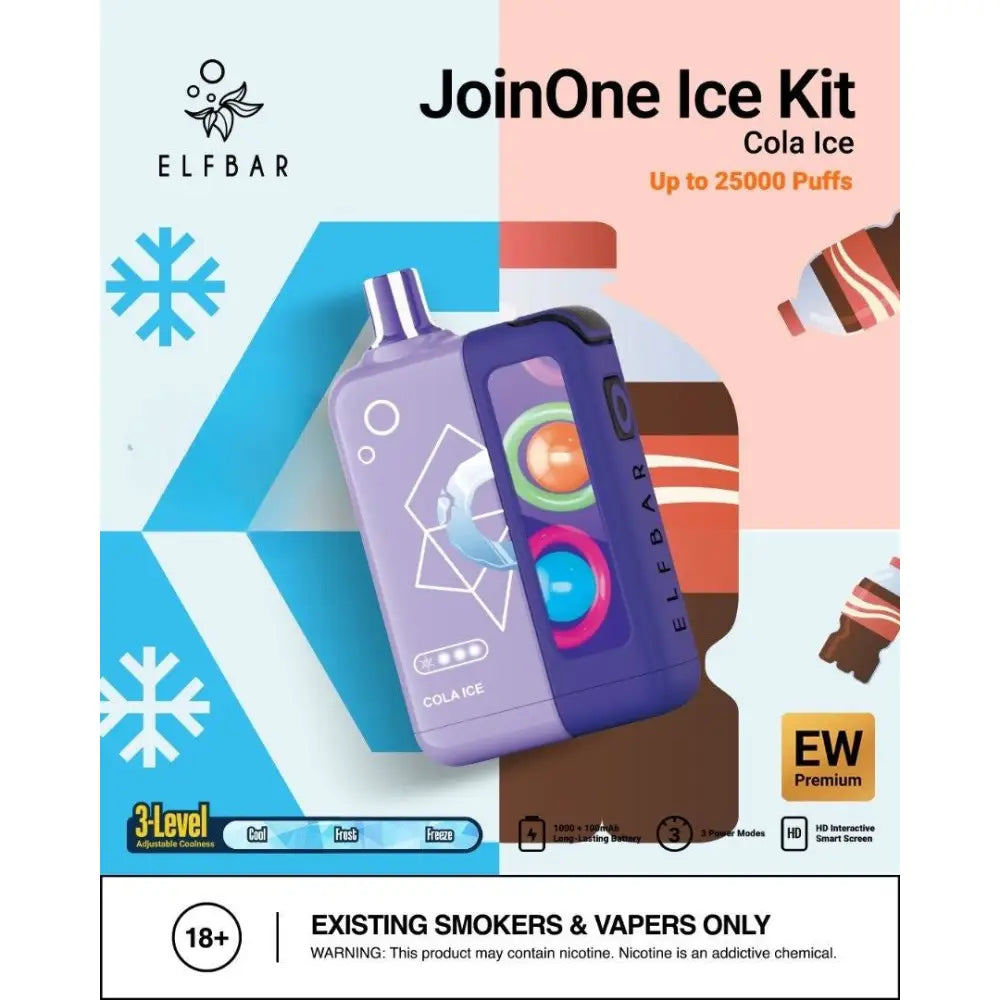 ELFBAR JOIN ONE ICE KIT 25000 PUFFS DISPOSABLE VAPE - Image 4