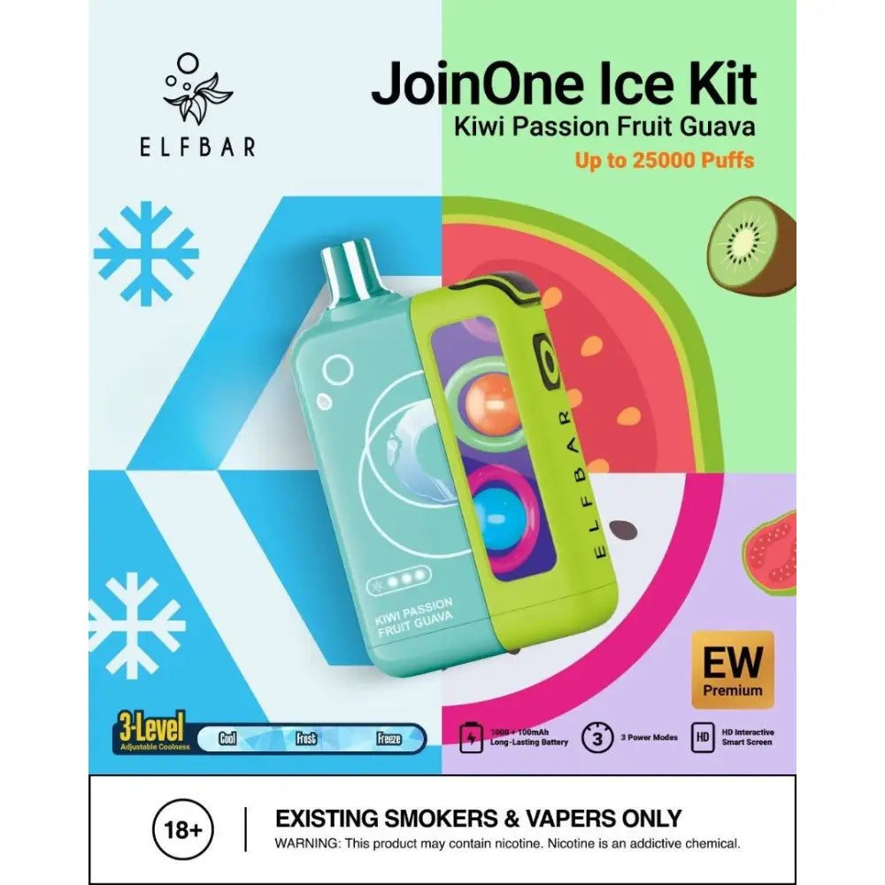 ELFBAR JOIN ONE ICE KIT 25000 PUFFS DISPOSABLE VAPE - Image 2