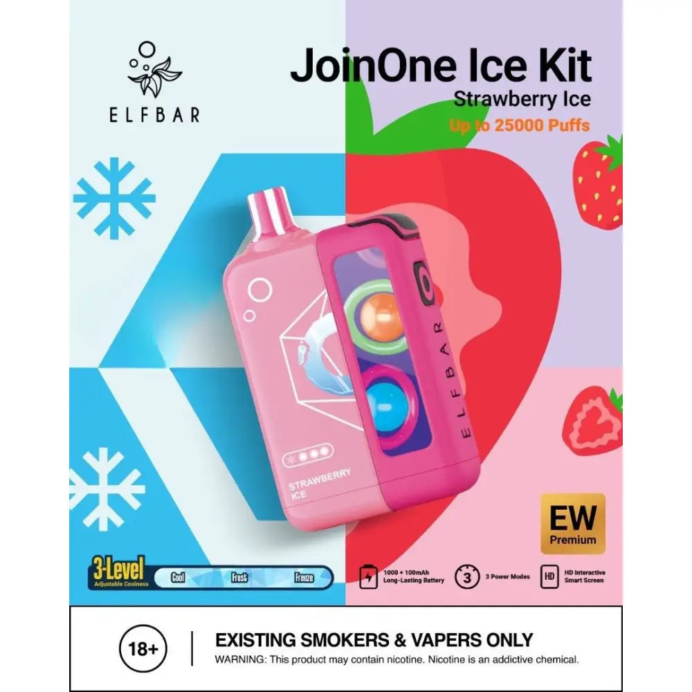 ELFBAR JOIN ONE ICE KIT 25000 PUFFS DISPOSABLE VAPE - Image 8