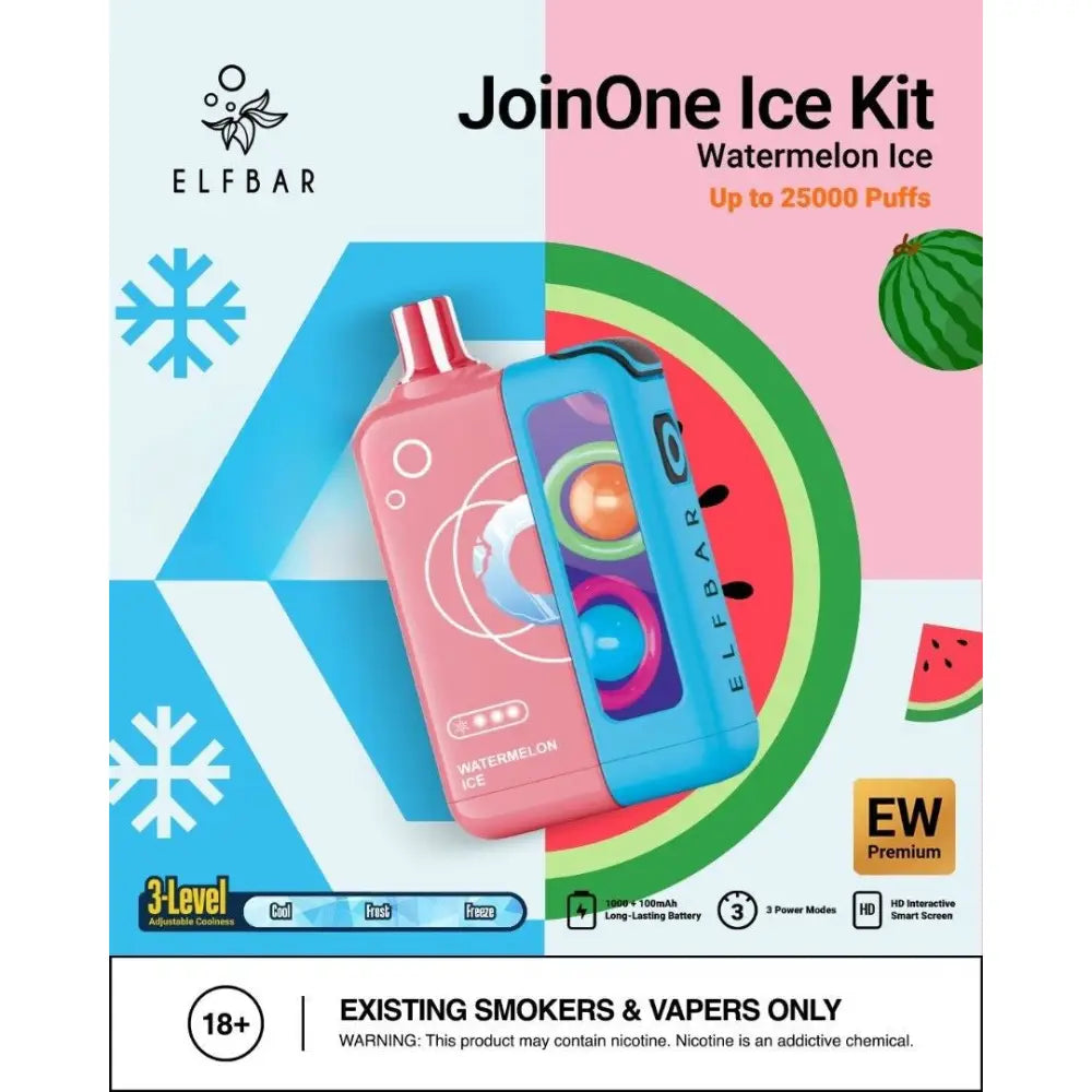 ELFBAR JOIN ONE ICE KIT 25000 PUFFS DISPOSABLE VAPE - Image 7